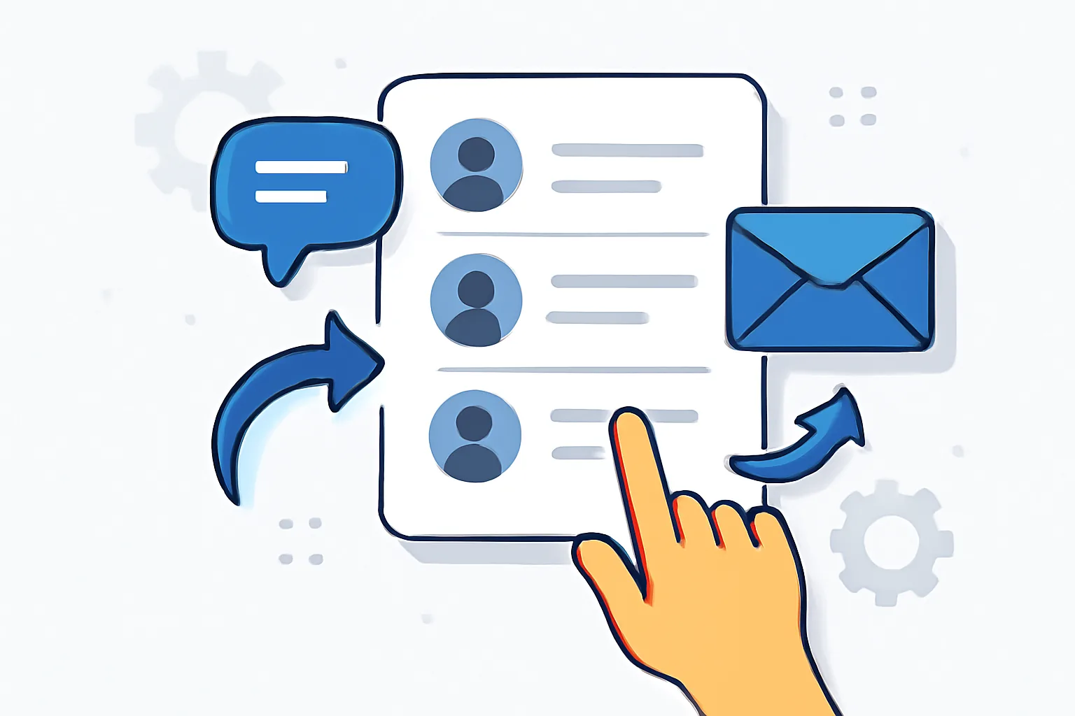 How to Send SMS and Email from the Same Contacts List